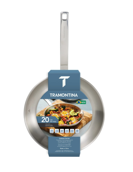 Tempo Triple Bottom Stainless Steel Frying Pan