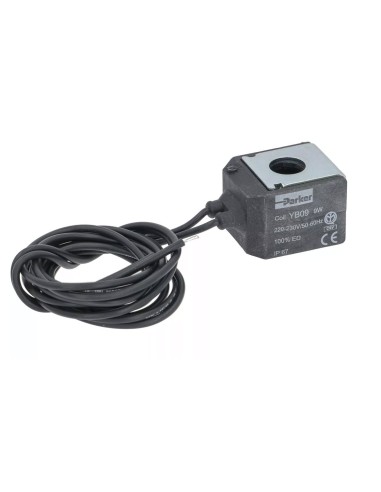 Bobina magnética 230VAC 9VA tipo YB09 con cable 371033