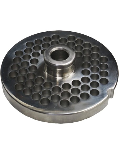 Grille hachoir à viande 22 trou 8mm avec ergot 1 encoche Inox Enterprise