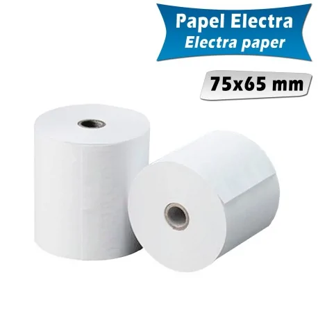 Paper rolls electra 75x65 mm