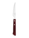 Couteaux à viande/pizza avec manche en bois traité Polywood, rouge, 11 cm (paquet de 12)