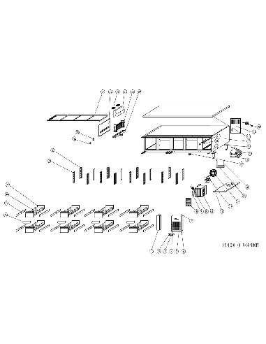Kit support de glissières tables GN basses 4 pièces