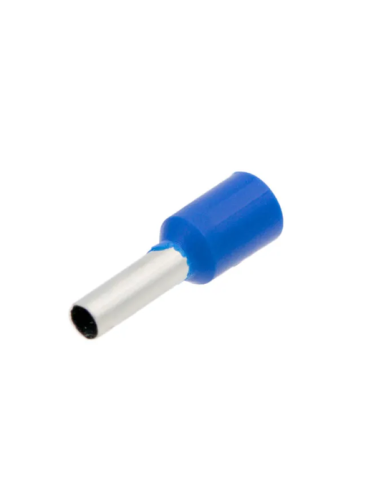 Embout de câblage isolé 2,50 mm² bleu AWG 14 (100 pièces)