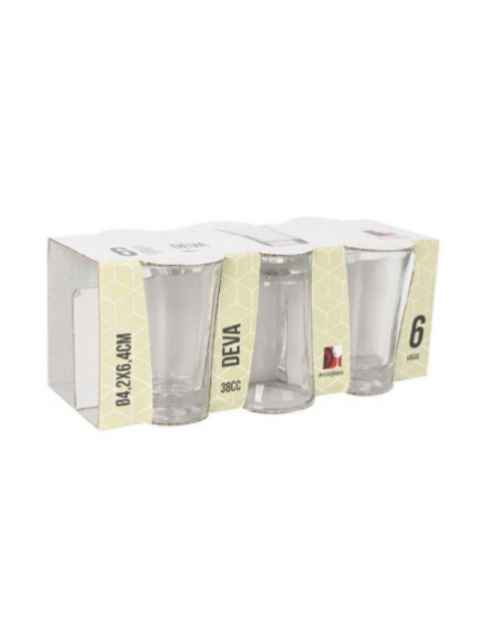 Set of 6 Deva Shot Glasses 38 cc
