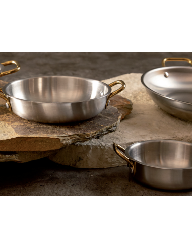 KEA SILVER stainless steel casserole dish with lid