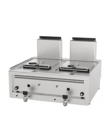 Freidora a gas doble serie 700 OPTIMUM OFG 8070 E 800mm