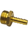 Boquilla racor 1/2"G salida espiga Ø8mm latón