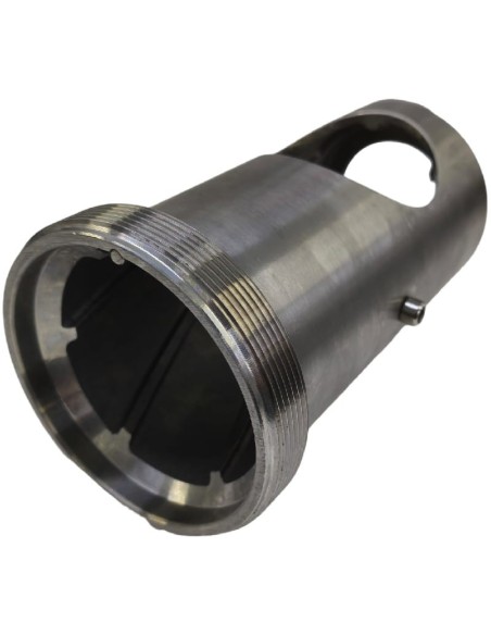 Boca picadora MG32 Cr Rosca Paso 2,5 M114mm 7 nervaduras Ø58mm acero inoxidable