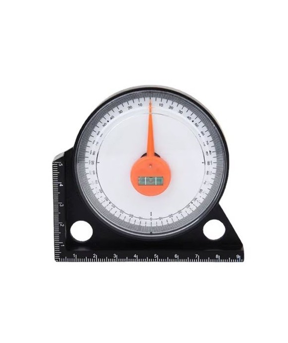 Magnetic angle level 0-90 degrees 92x85x13mm acrylic + black ABS