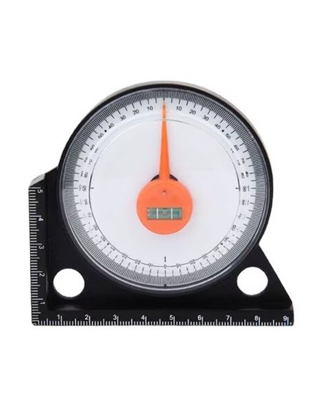 Nivel de ángulo magnético 0-90 grados 92x85x13mm acrílico + ABS negro