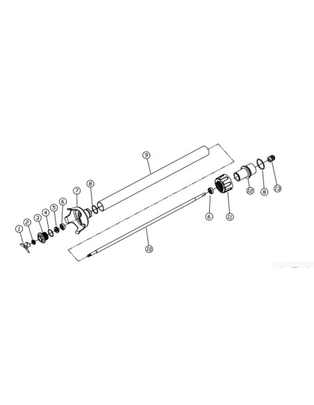 Axe pour bras mixeur BLD300 V2