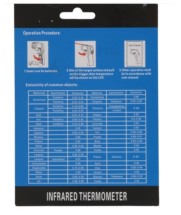 Termómetro infrarrojo LEETO TS550