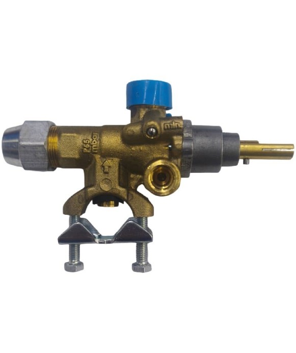 Grifo de gas LVA tipo 21S LIVA 19.81 65mbr Termopar M8x1 Parte plana arriba