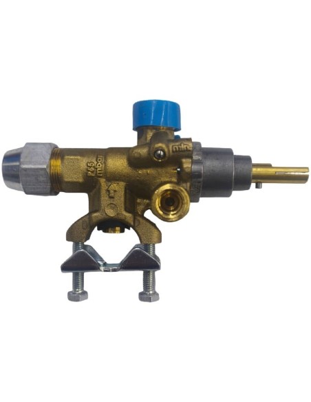 Robinet de gaz LVA type 21S LIVA 19.81 65mbr Thermocouple M8x1 Méplat en haut
