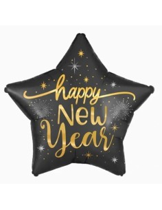 Globo foil estrella HAPPY NEW YEAR