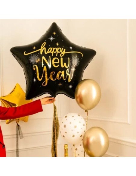Globo foil estrella HAPPY NEW YEAR