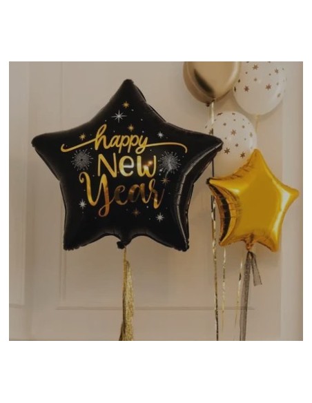 Globo foil estrella HAPPY NEW YEAR