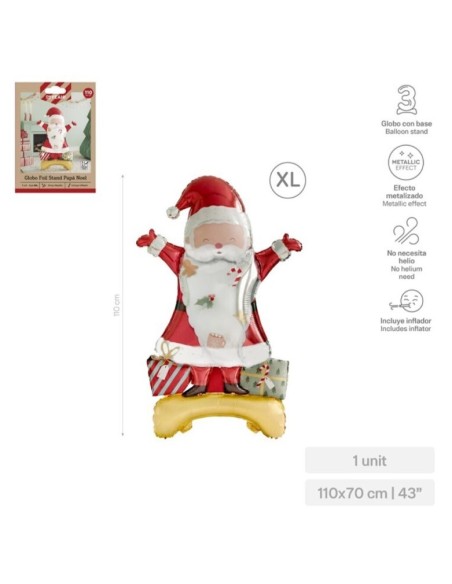 Santa Claus foil balloon