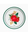 Assiette plate ronde « Étoile de Noël » Ø 23cm en carton (6 unités) FSC MIX 70 %