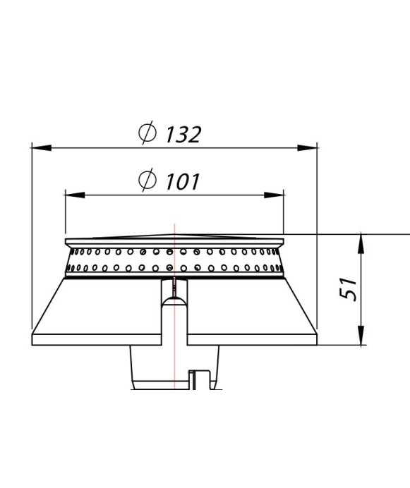 Quemador 8KW LVA 001 Corona Ø101mm