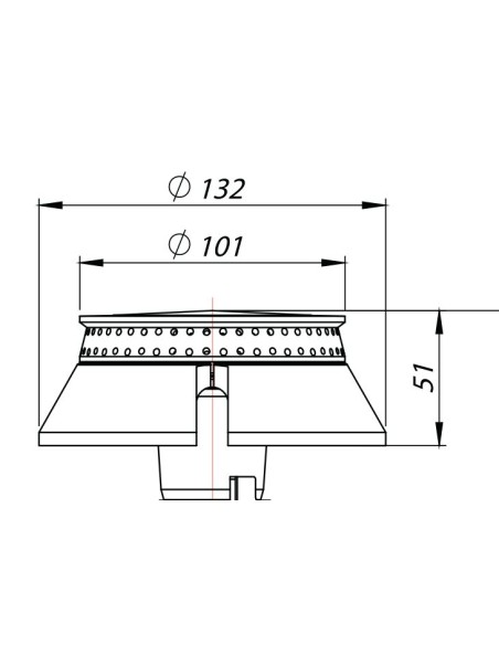 Burner 8KW LVA 001 Crown Ø101mm