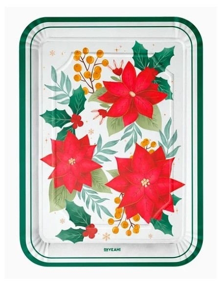 Poinsettia cardboard tray 25x34cm (2 units) FSC MIX 70%