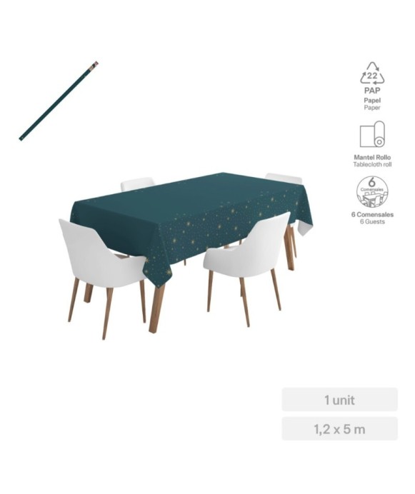 Rouleau de nappe en papier Noël 1,20 x 5 m