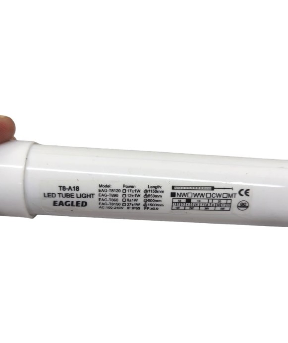 Waterproof T8 LED Tube 1150 mm 100-240V AC