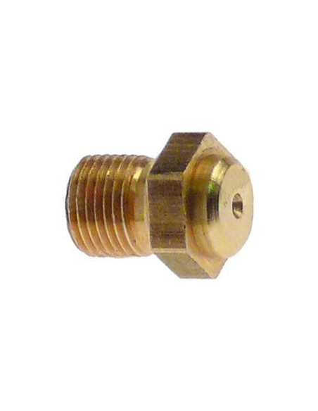 Inyector rosca M8x0,75mm Taladro 0,70mm Tamaño de Llave 10mm  Turhan Ozti