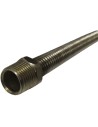 Tubo Flexible Metálico para Gas 1/2" - 1/2" 40 cm