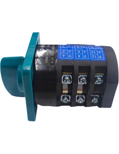 Conmutador giratorio 1-0-2 FWD-STOP-REV HZ5D-20 20A IP20 Cr