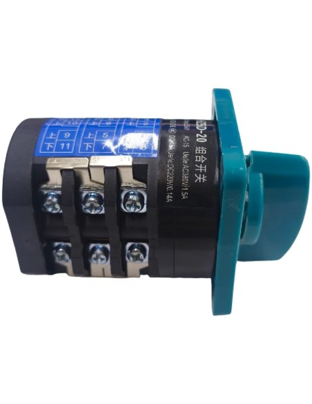 Conmutador giratorio 1-0-2 FWD-STOP-REV HZ5D-20 20A IP20 Cr
