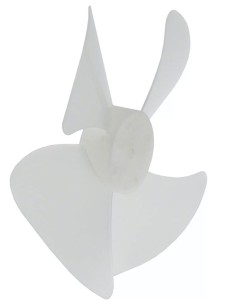 Turbine de ventilateur Ø 125mm H 28mm logement d'axe 2,7x3,2mm pour 602288 GMW1125