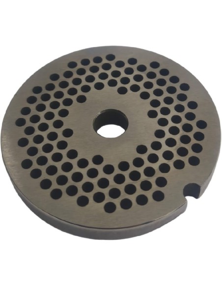 Meat grinder plate 8 Hole 3mm hubless 1 Notch Stainless steel Enterprise
