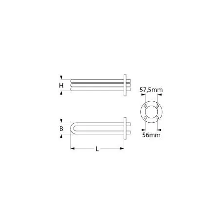 CL50 FABAR Resistance 2700W triple dishwasher. Exploded 25.