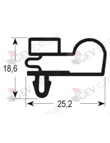 Burlete Puerta Armario Refrigerador CS-360B