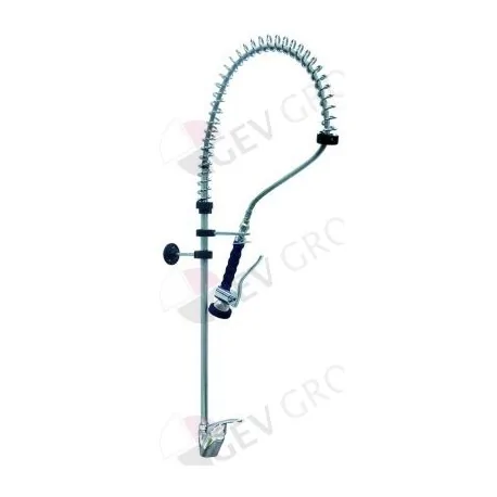 pre-rinse unit with single lever monobloc tap short lever without swivel tap connection ½"