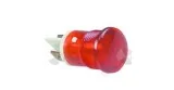 voyant lumineux ø 16mm 230V rouge raccord cosse mâle 6,3mm 