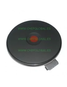 Placa de cocción ø 180mm 2000W 230V empalme 4 bornes de rosca con borde de 8 mm
