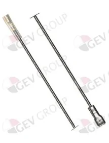 ignition cable cable length 600mm connection male faston 6,3mm ED ø 4mm 