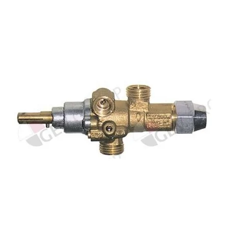 gas tap PEL type 21S gas input M16x1,5 (ø 10mm) bypass nozzle ø 0,35mm 