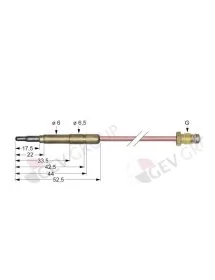 thermocouple plug connection ø6,0(6,5)mm M8x1 L 600mm 