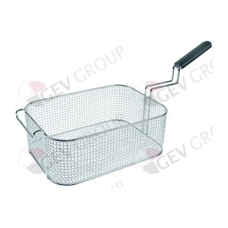 fryer basket W1 225mm L1 320mm H1 120mm L2 570mm H2 140mm H3 250mm chrome-plated steel 