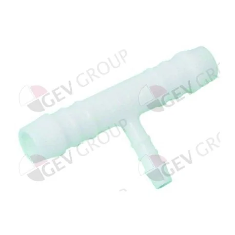 t-fitting plastic hose connector ø 12-6-12mm 3 ways 