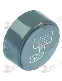 bouton-poussoir ø 23mm gris pompe vidange Elframo