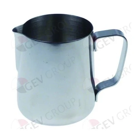 milk jug without lid capacity 0,6l capacity 20oz ø 90mm H 108mm stainless steel 