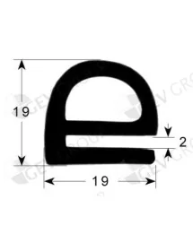 oven gasket profile 2210 Qty yard goods Krefft, Küppersbusch, Rational, Wiesheu-Wiwa