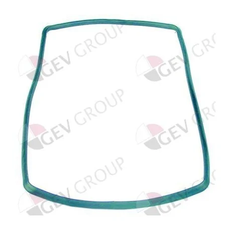 oven gasket W 330mm with 6 mounting clips L 550mm external size Smeg