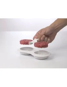 Formadora doble de mini hamburguesas 7 cm