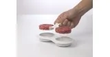 Formadora doble de mini hamburguesas 7 cm